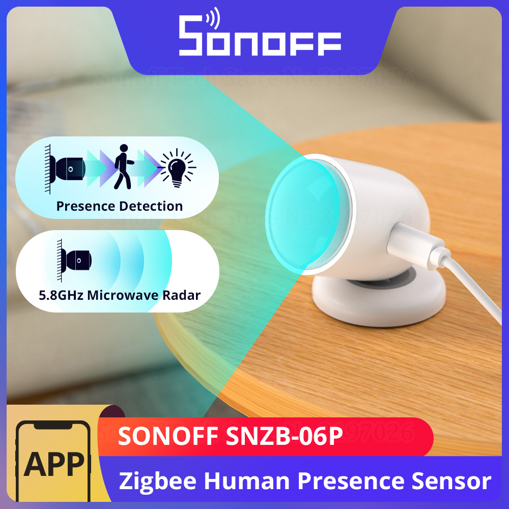 Sonoff Basic - Sonoff-zigbee人体存在センサー、光検知、電子レーダー、zbBridgeによるスマートホーム-pジュエリーインク、alice、alexa、Google、SNZB-06P