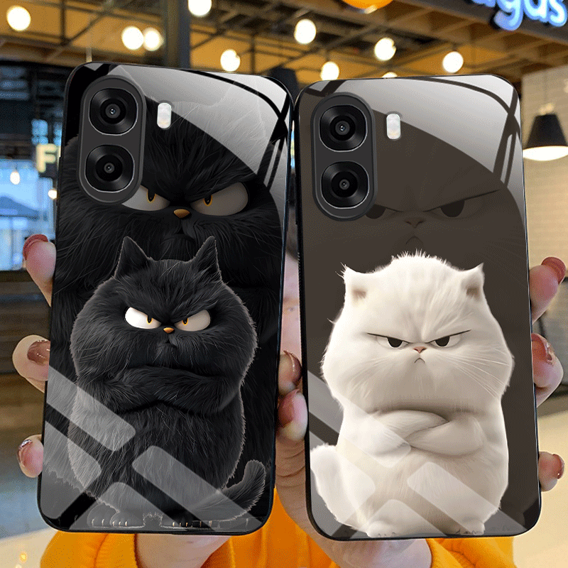Shelly - 硬質強化ガラスケース OPPO A6x A6k A6s A6