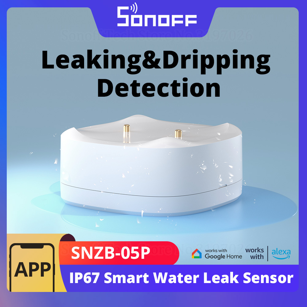 Sonoff Basic - SONOFF SNZB-05P Zigbee スマート水漏れセンサー 漏れ&滴下検出 リアルタイムアラート