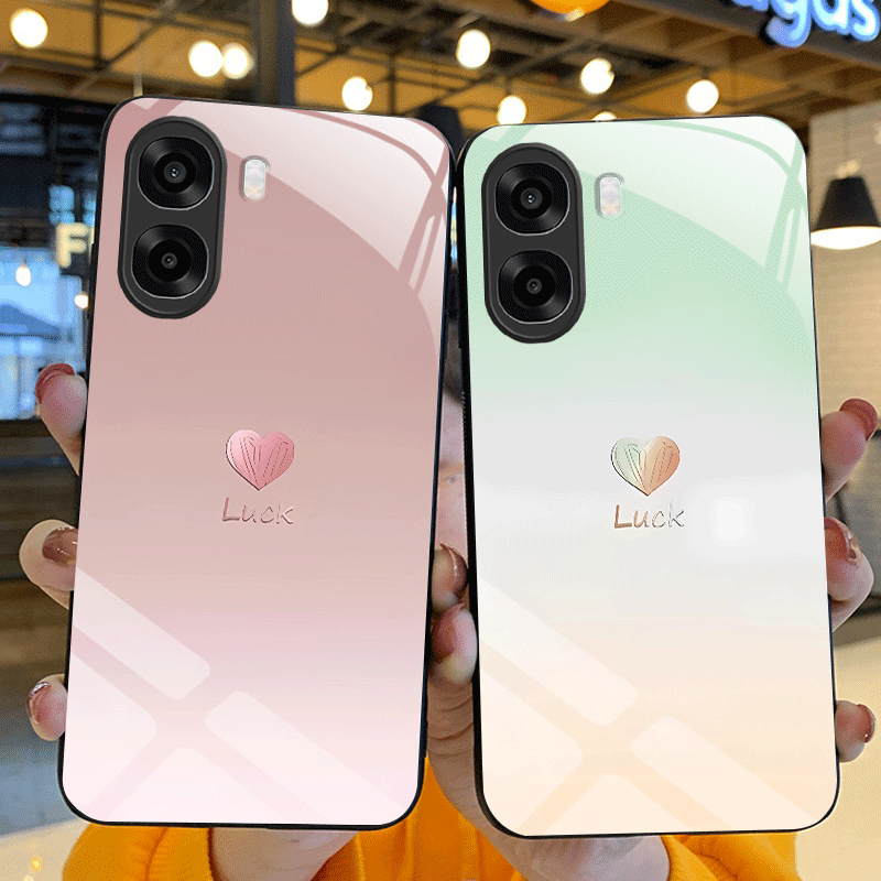 Shelly - 硬質強化ガラスケース OPPO A6x A6k A6 Pro