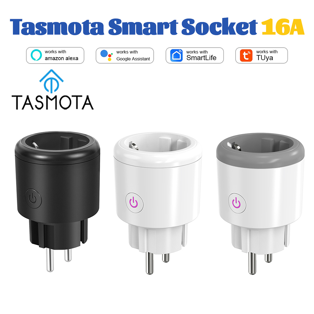 Tasmota - Tasmota EUスマートプラグ 16A WiFi対応 電力モニター アプリ遠隔操作