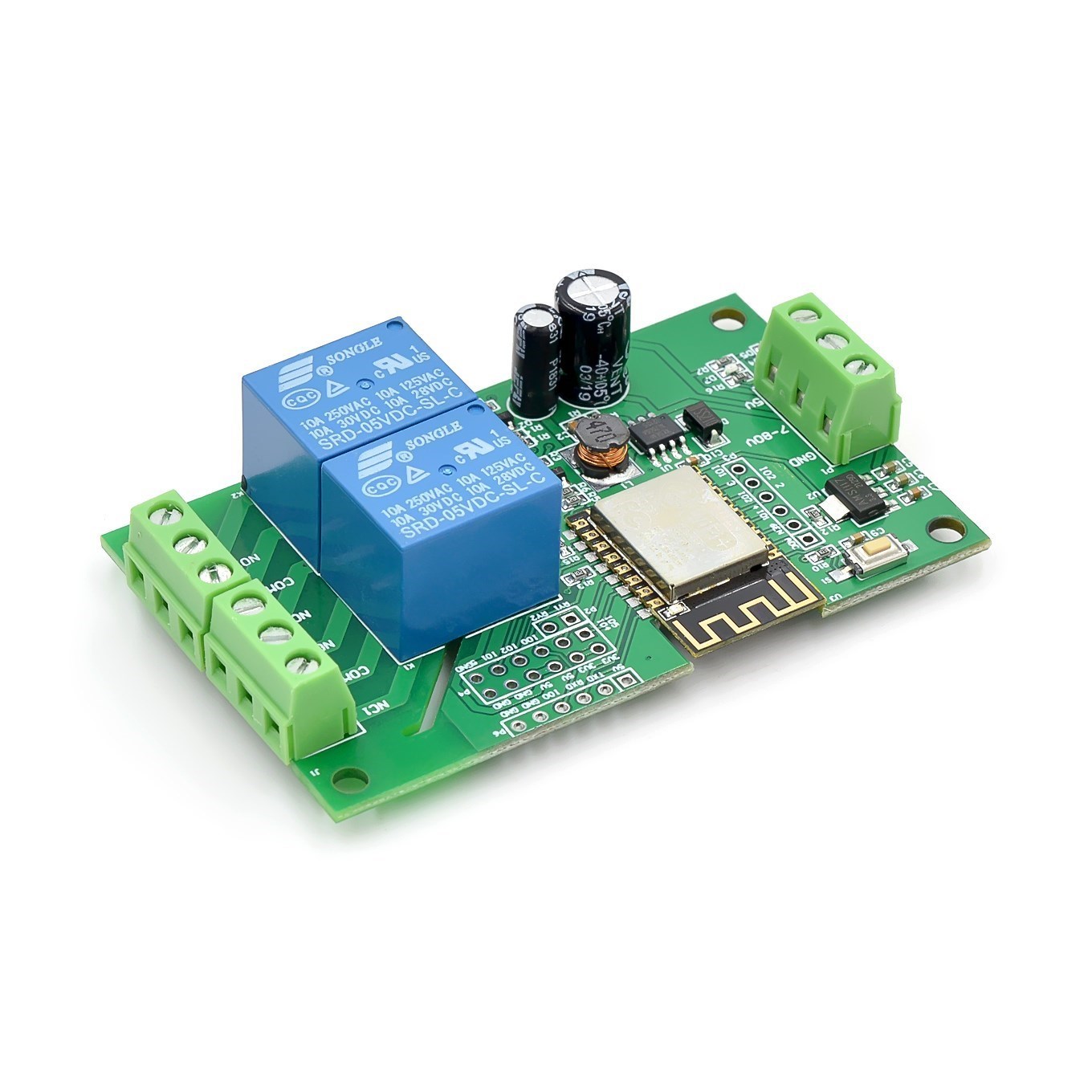 Smart Home Module Iot - Wi-Fiリレーモジュール,ワイヤレス,iotスマートホームアプリケーション用ESP-12F DC5V-80v