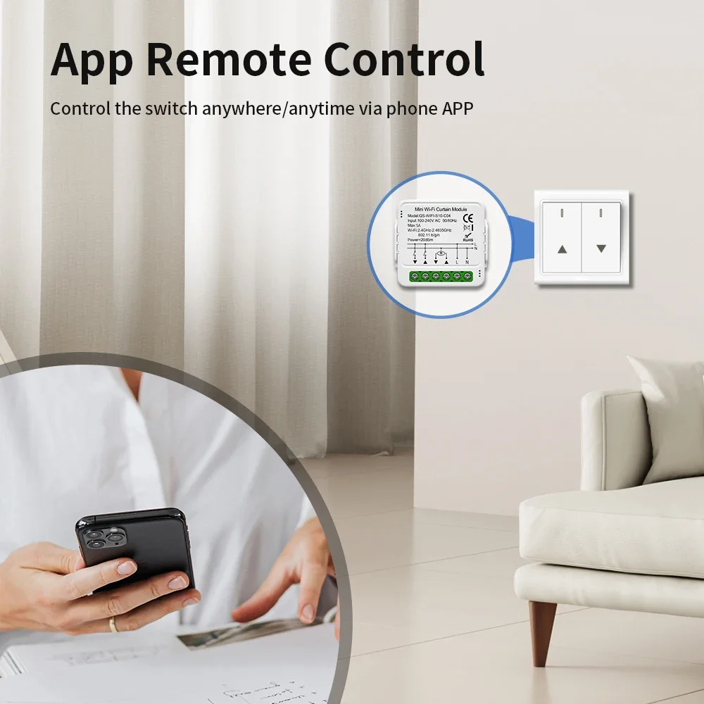 TNCE Tuya スイッチライトカーテン調光器 WIFI  - Tuya Smart のレビューと価格