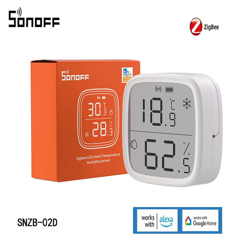 SONOFF Zigbee スマートLCD温度センサー イン - Sonoff のレビューと価格