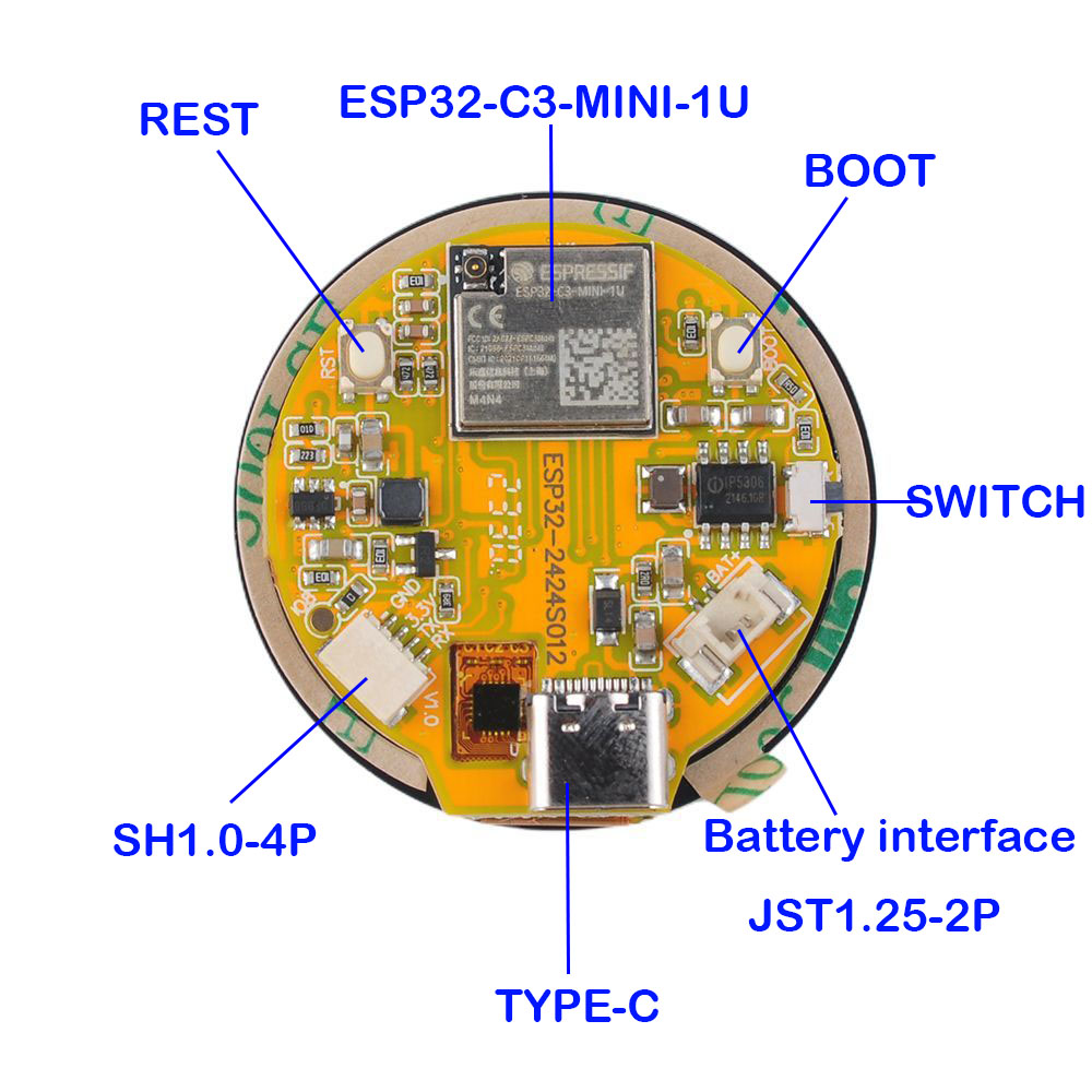 ESP32 ディスプレイ 1.28 インチ ESP32-C3 - Smart Home Module Iot のレビューと価格