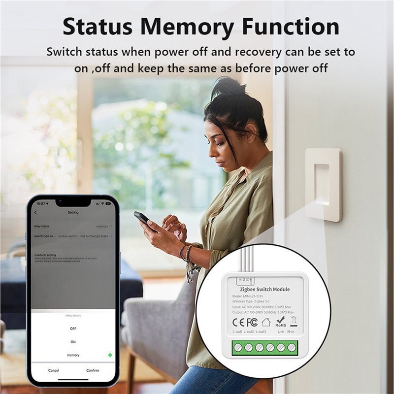 ABGR-2X Tuya Zigbee 3チャンネルDIYス - Smart Relay Tuya のレビューと価格