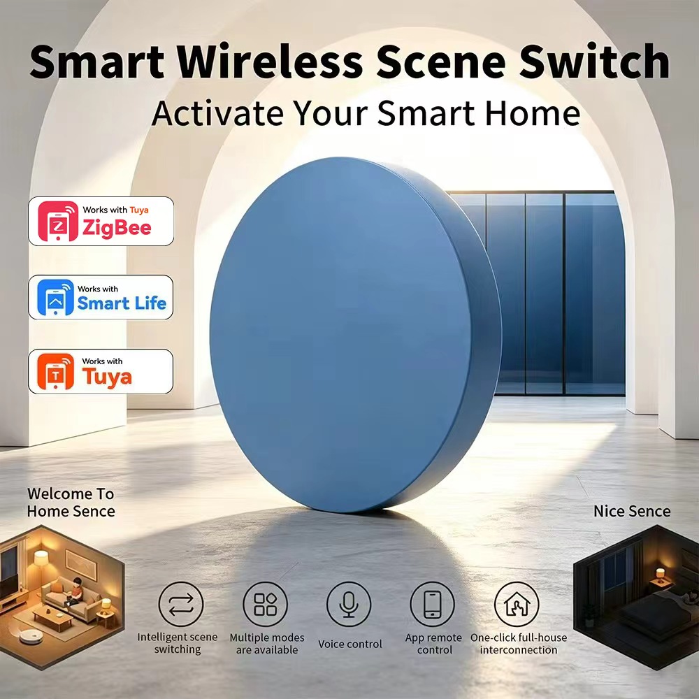 HIMOJO Zigbee対応スマートシーンプッシュボタン。 - Home Assistant Tuya のレビューと価格