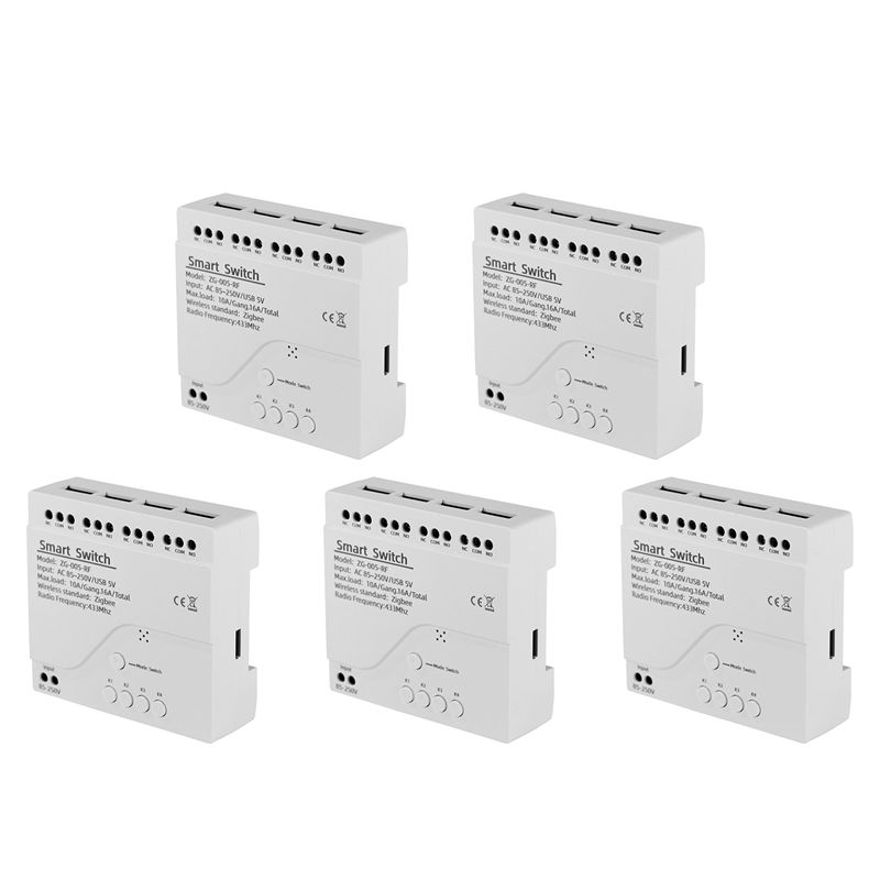 5X 4チャンネル Tuya Zigbee スマートスイッチ - Smart Relay Tuya のレビューと価格