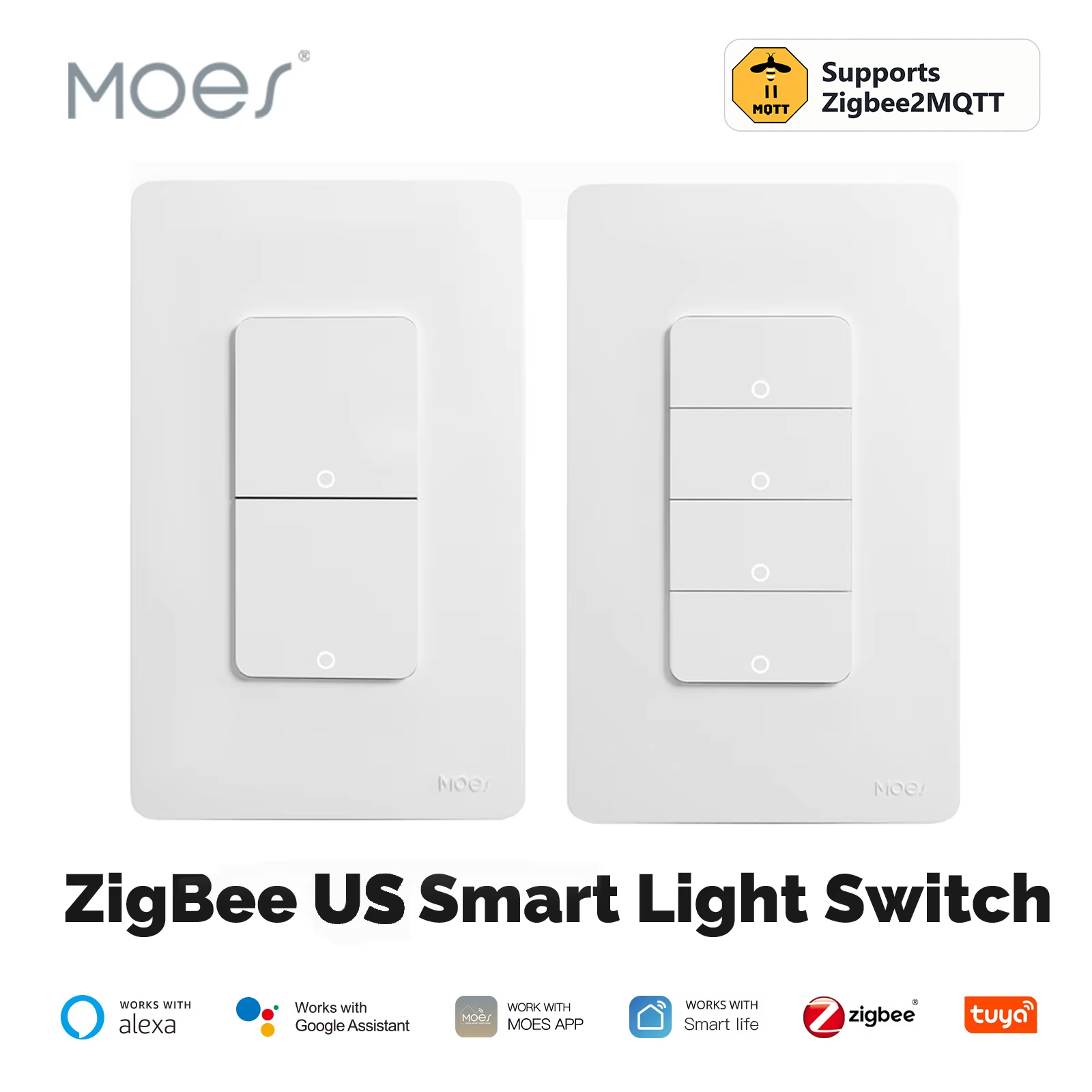 MOES Tuya ZigBee スマートライトスイッチ（米 - Sonoff Basic のレビューと価格